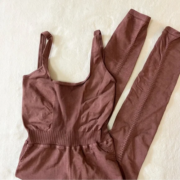 Free People Good Karma Onesie in Nutmeg - Picture 2 of 9